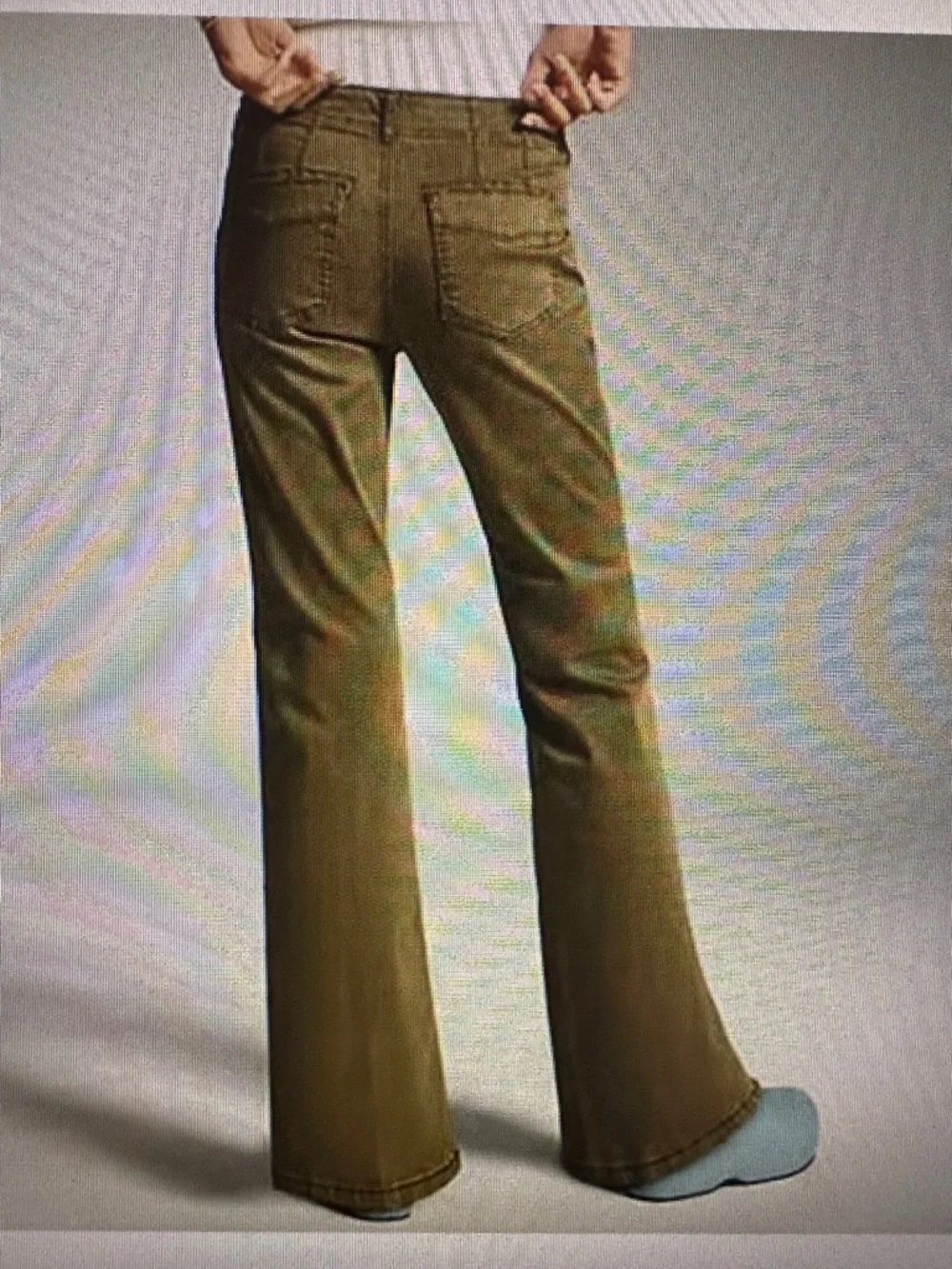 Anthropologie Pilcro Demilune Boot Olive Utility Pants - Picture 15 of 15